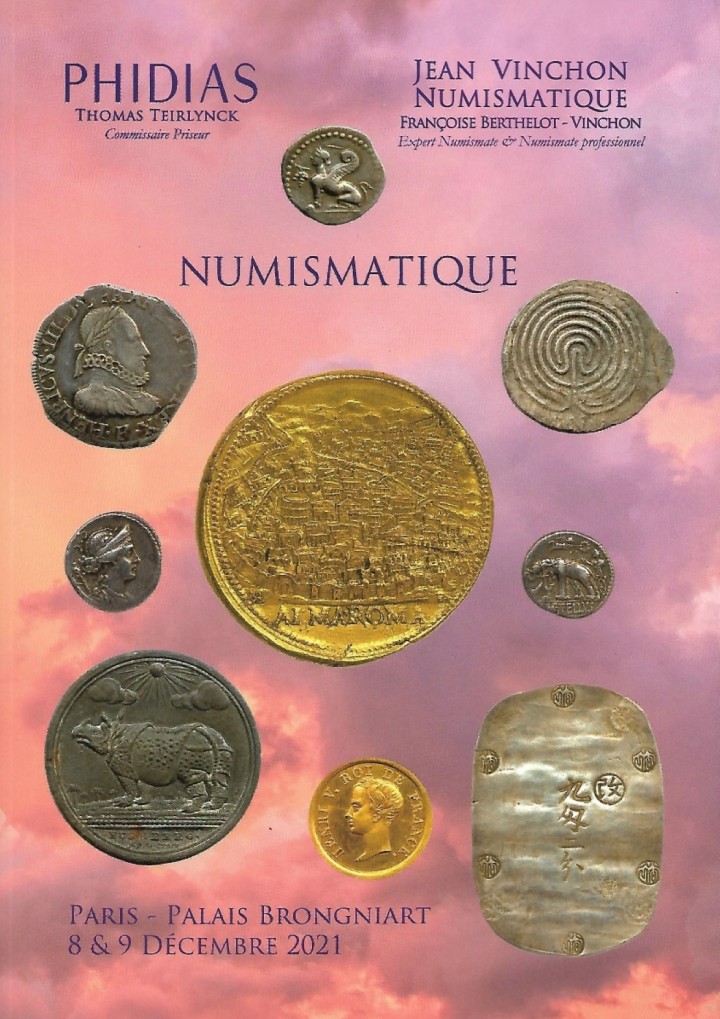 Not�cia de Leil�o Phidias & Vinchon Numismatique, 8-9 dezembro 2021