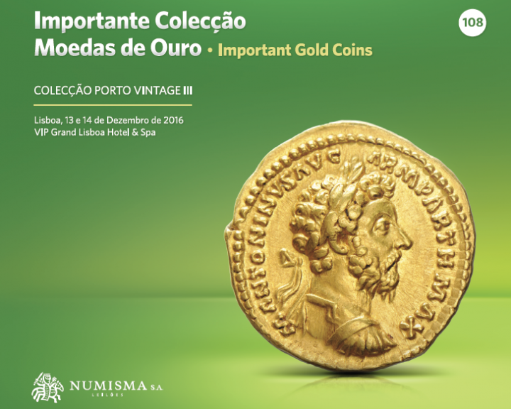 NUMISMA LEIL�ES n� 108: Importante colec��o de moedas de ouro 13 e 14 de dezembro de 2016